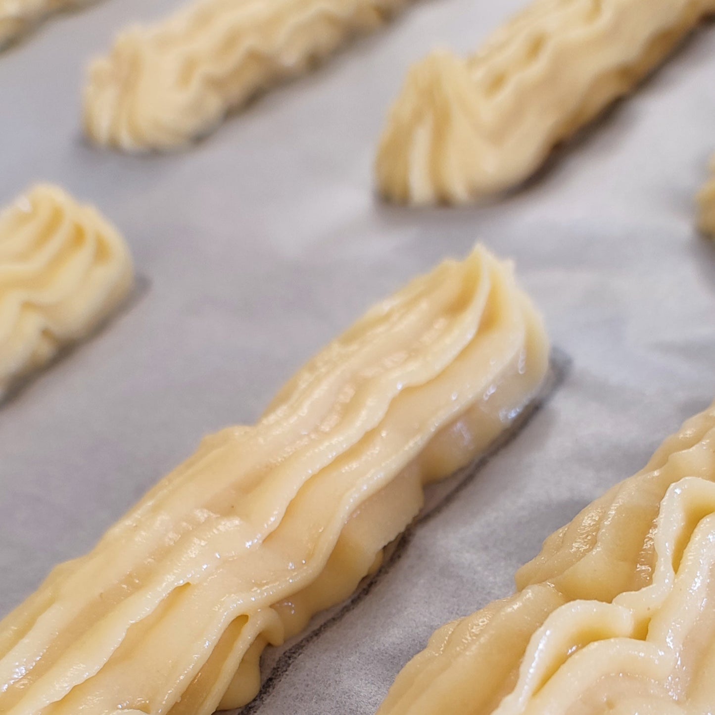 pâte a choux sans gluten de la marque sans gluglu avant cuisson 
