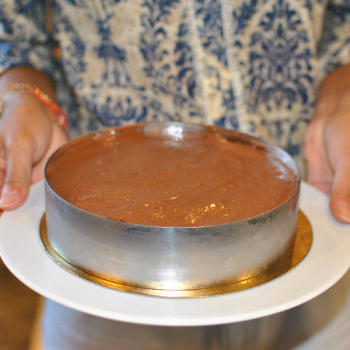 Zoom sur la mousse chocolat du Trianon sans gluten de sansgluglu, box de pâtisserie sans gluten.